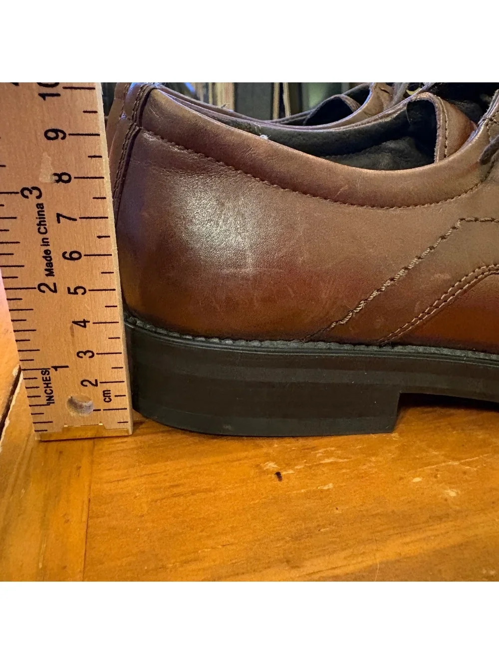 Bostonian Men's Brown Leather Cap Toe Dress Shoes Made in Italy Size 9.5 Office